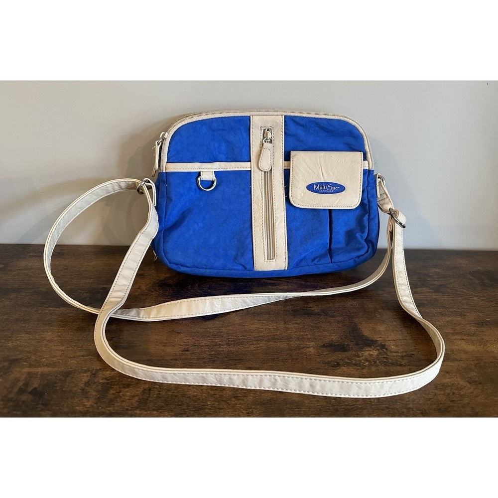 Multi Sac Travel Blue Crossbody Bag Size Small
